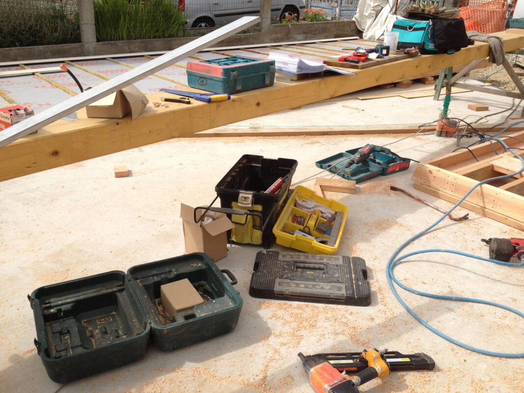 Les outils sur le chantier