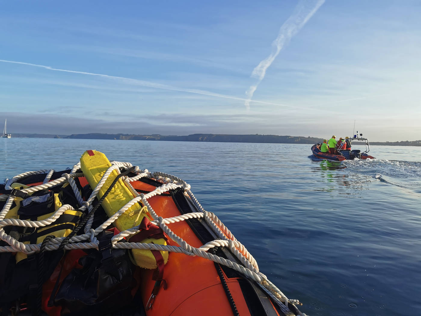 Le bateau de sécurité