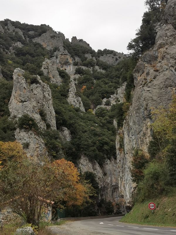 L'entrée des gorges St Georges vu depuis la route