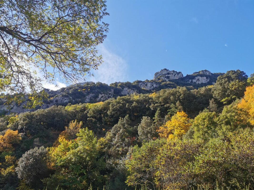 Le ciel et les montagne à l'arrivée