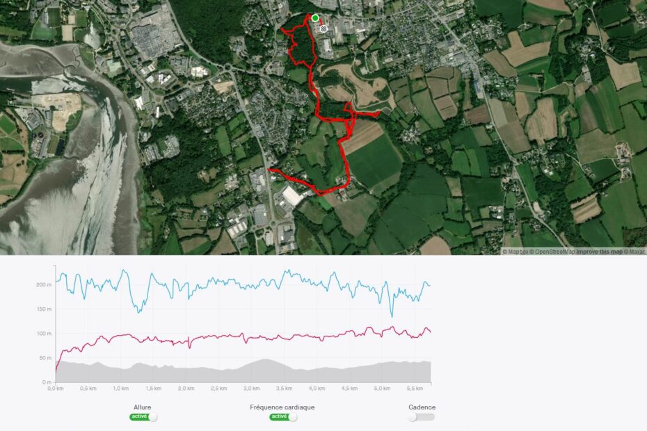 Carte nouveau parcours Jogging