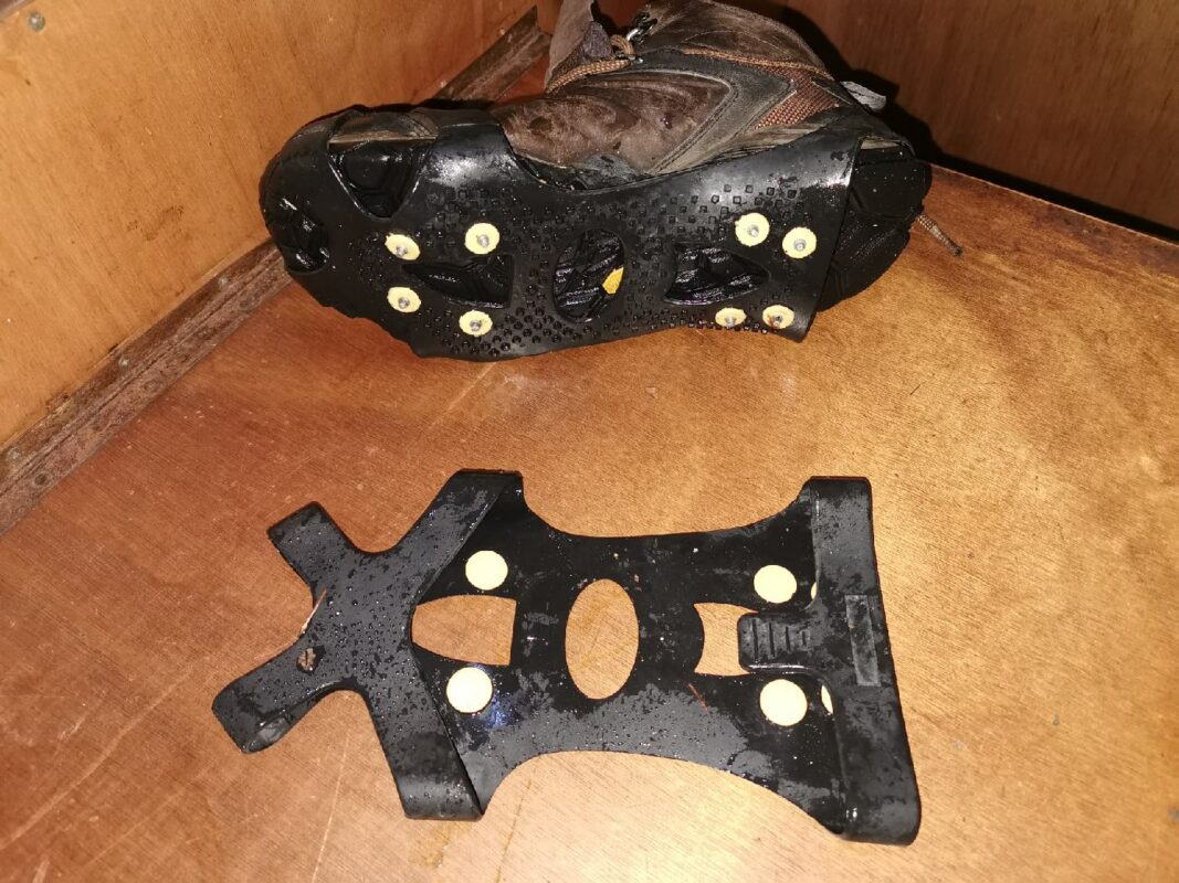 Les crampons amovible acheté en Norvège