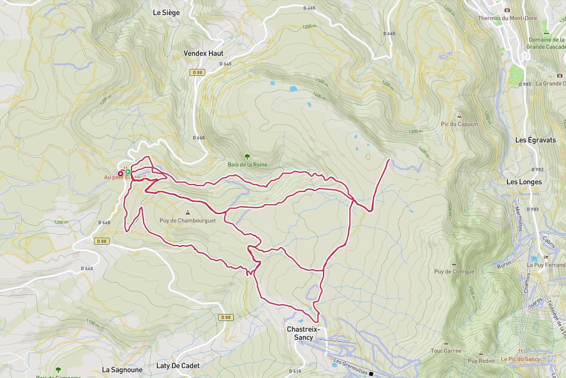 PArcours en ski du mercredi après-midi