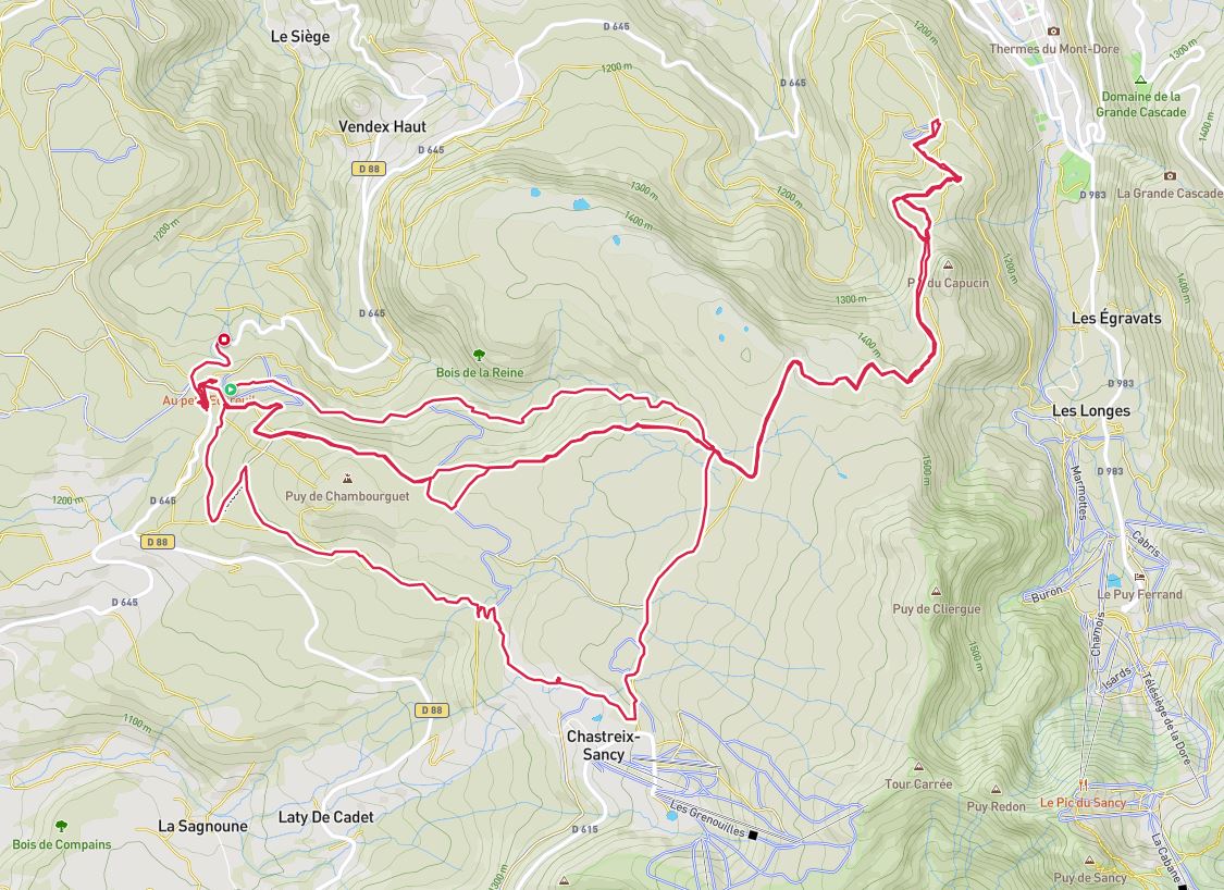 Parcours à ski du jeudi