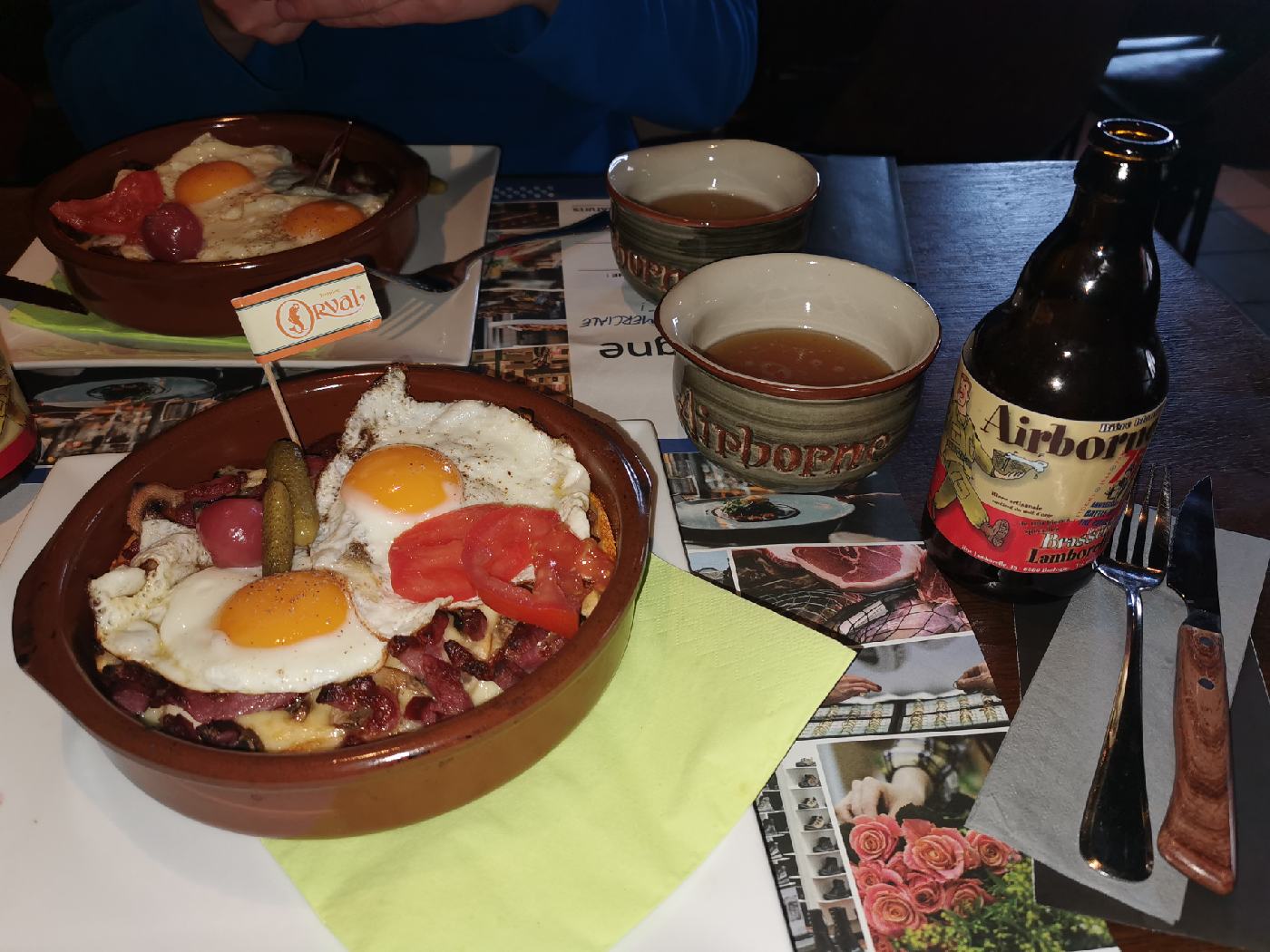 'Croûte au fromage 'à la brasserie Lamborelle, Bastognne