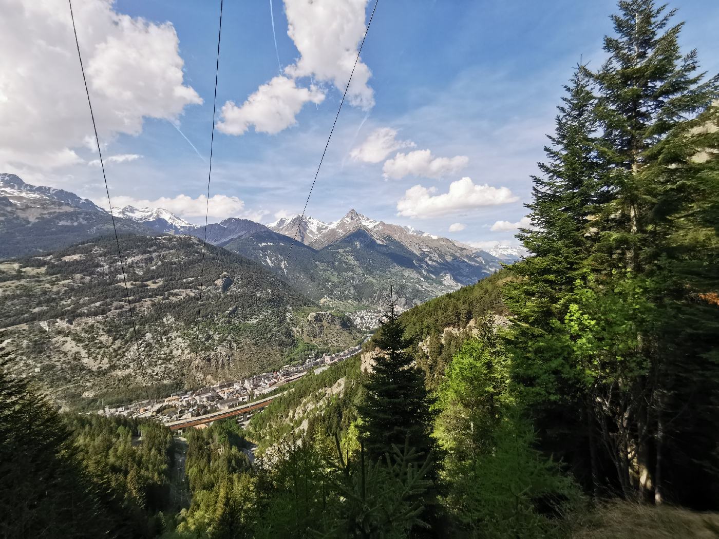 Modane vu d'un peu plus haut