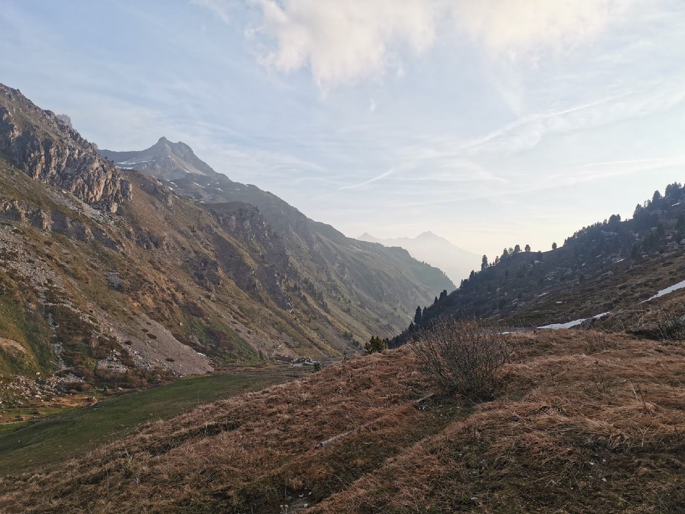 Vu sur la vallée derrière moi