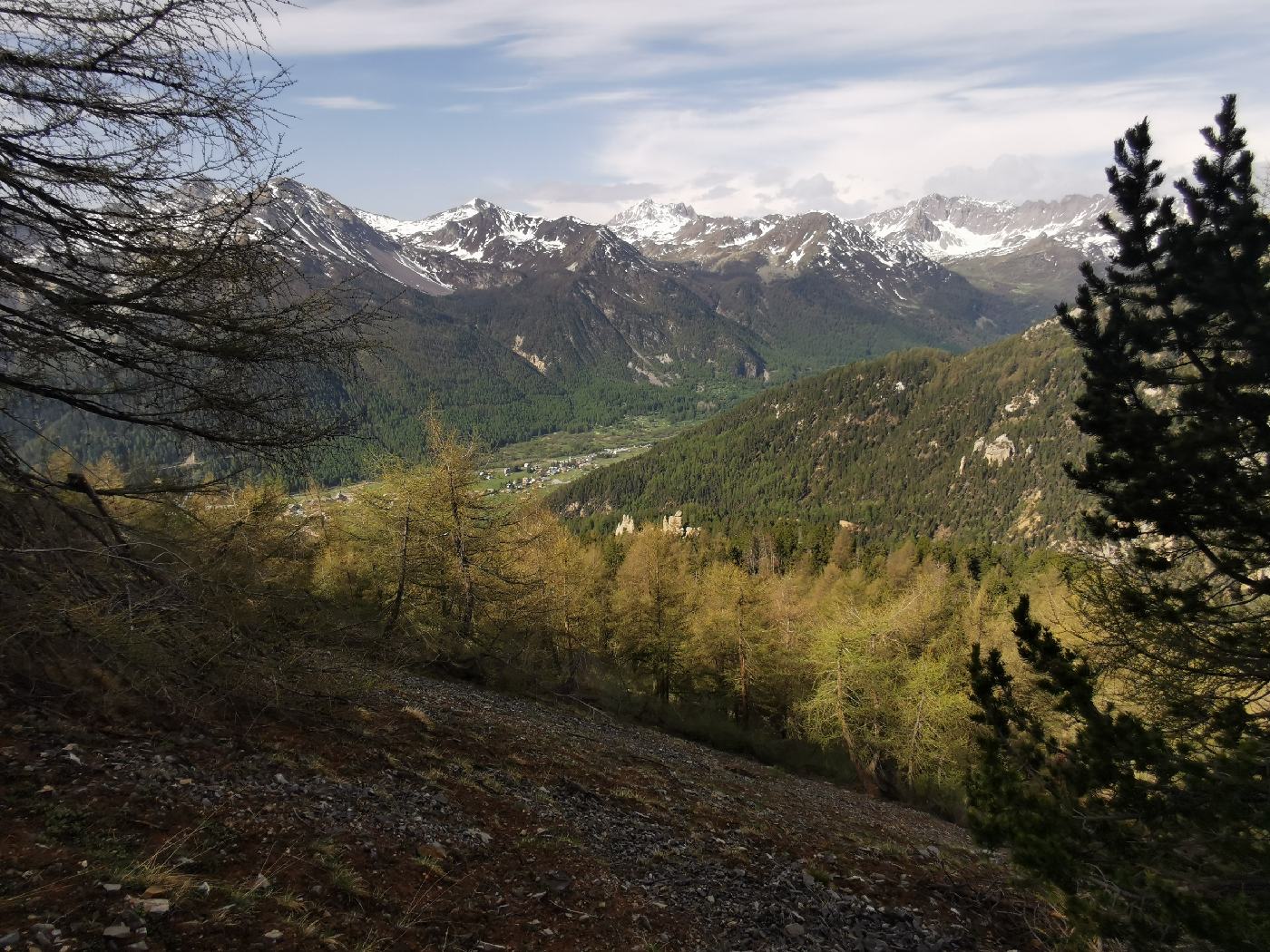 La descente vers la vallée de Névache