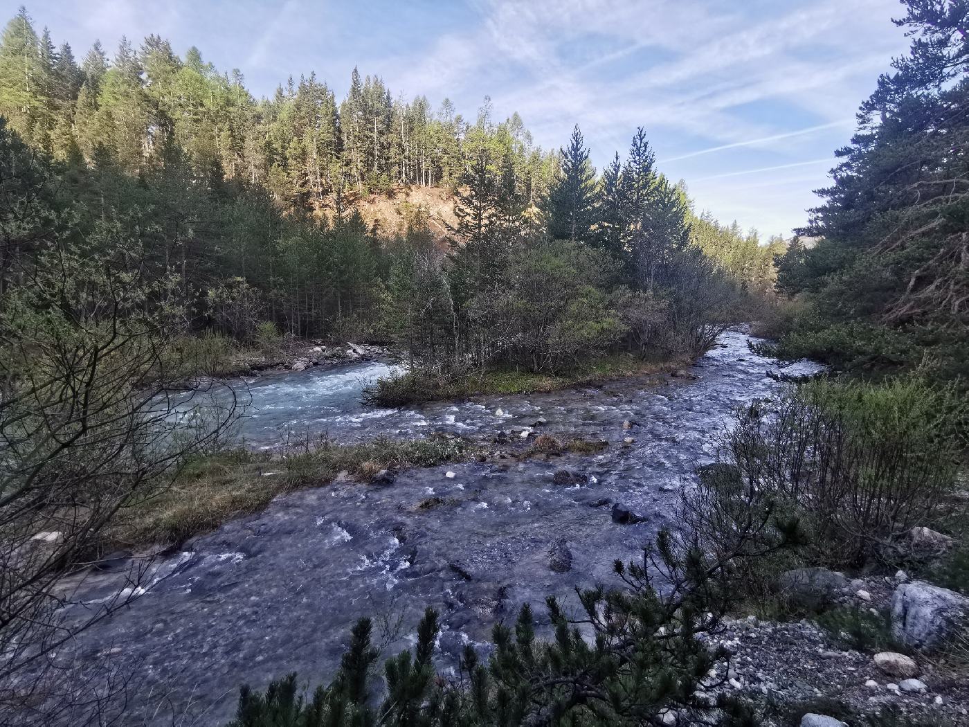 Arrivé au bord de La Clarée