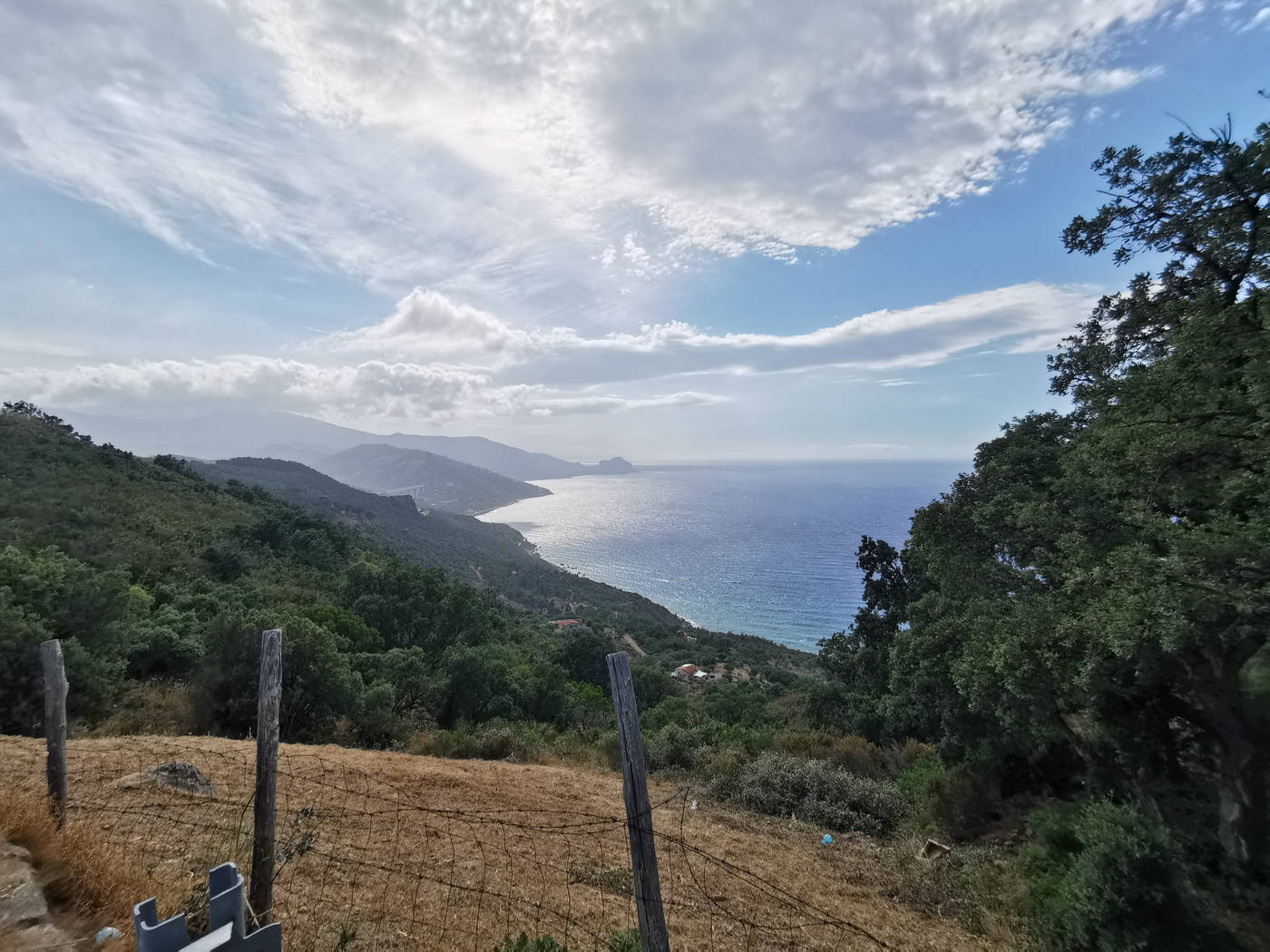 Vu sur la côte entre Pollina et Cefalù