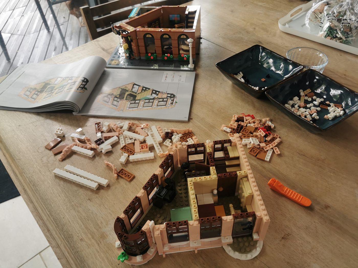 l'hôtel en cours de construction
