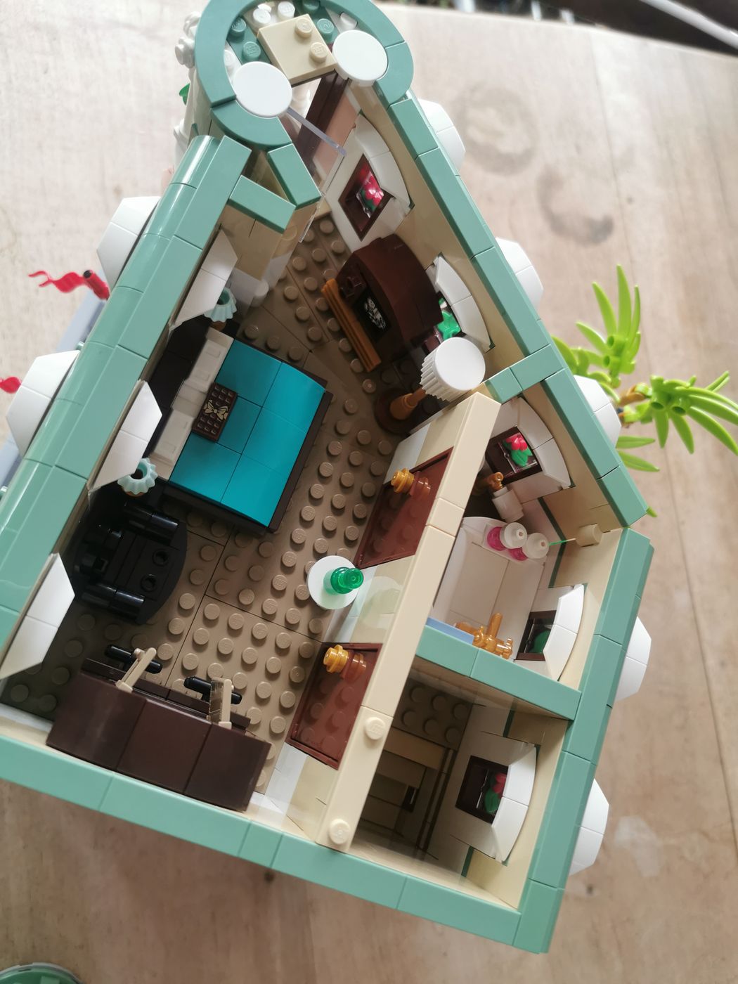 Les détails de l'appartement du haut de l'hôtel