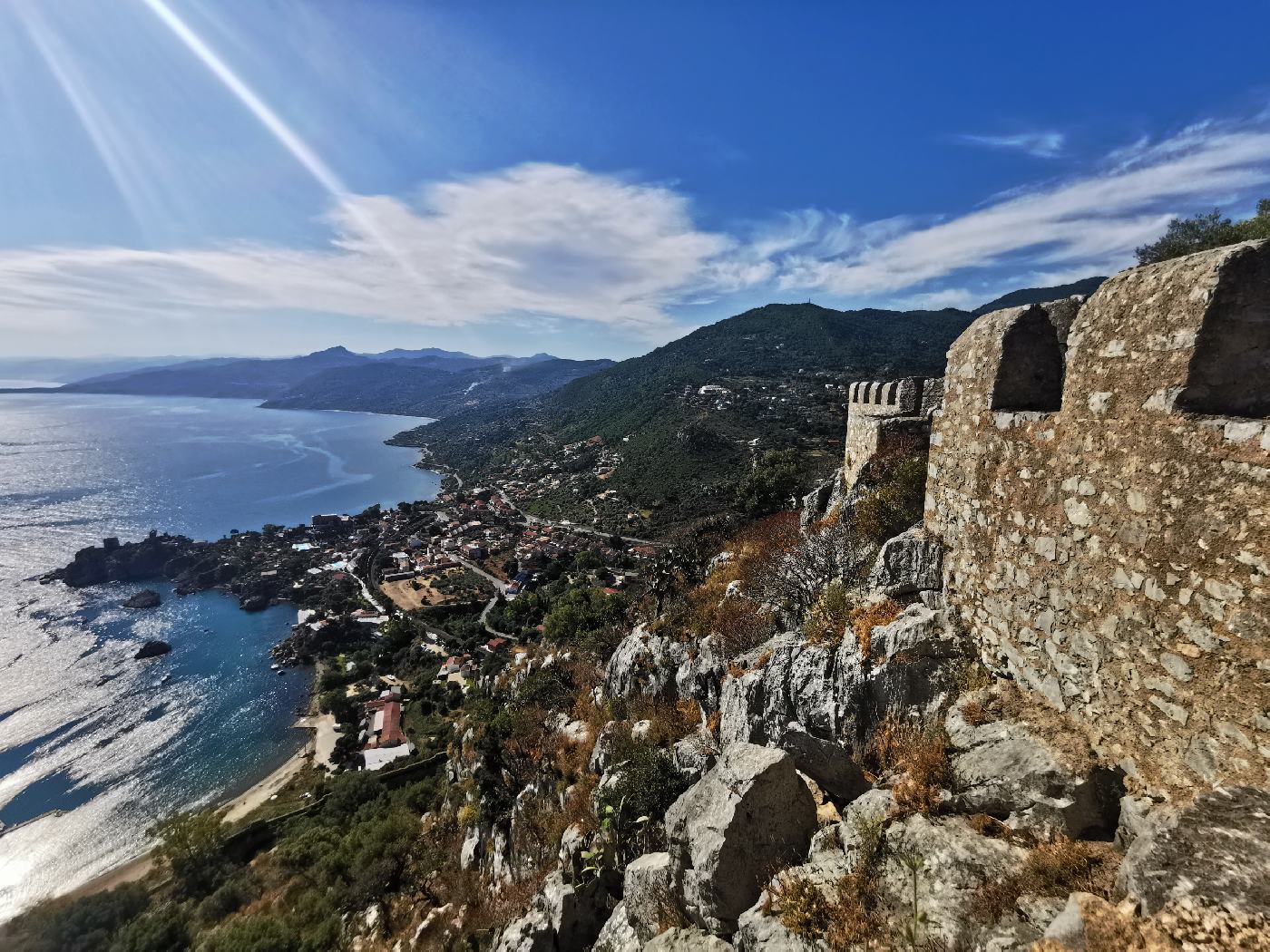 La partie port vu du château