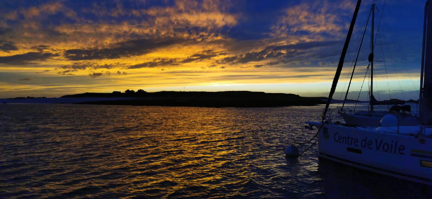 C'est toujours un spectacle les coucher de soleil dans les iles