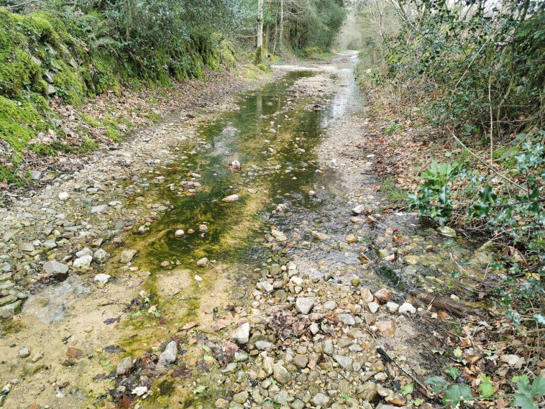 Route inondé