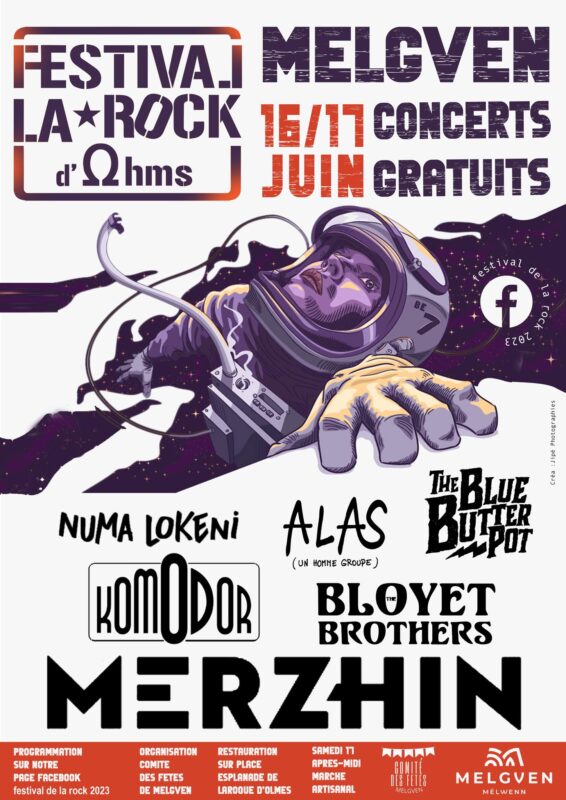 Affiche Festival La Rock d'Olms