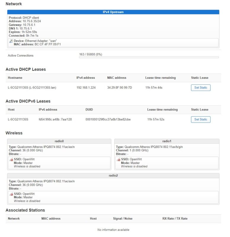 OpenWrt Page Network