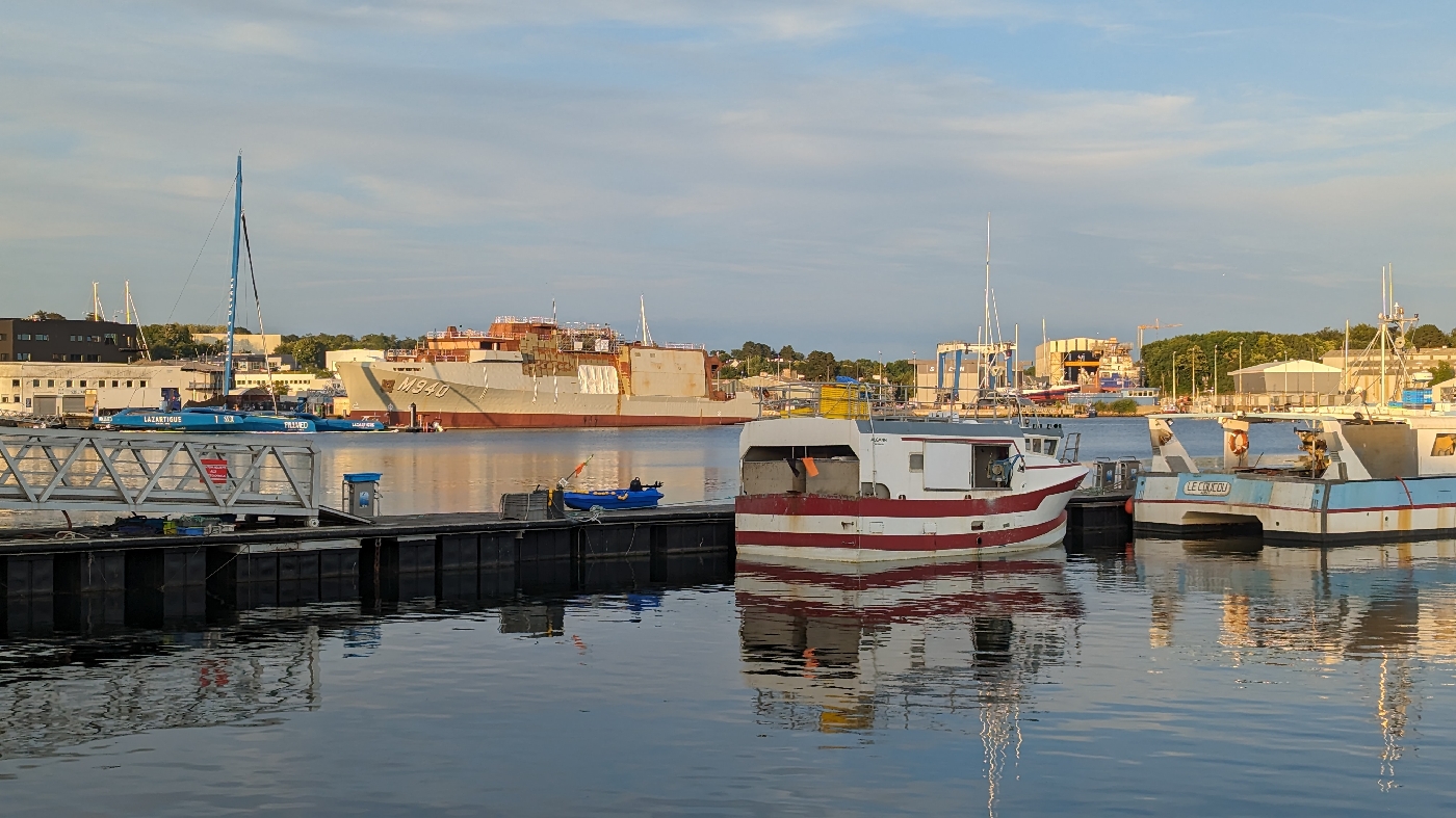 Dans le port de Concarneau