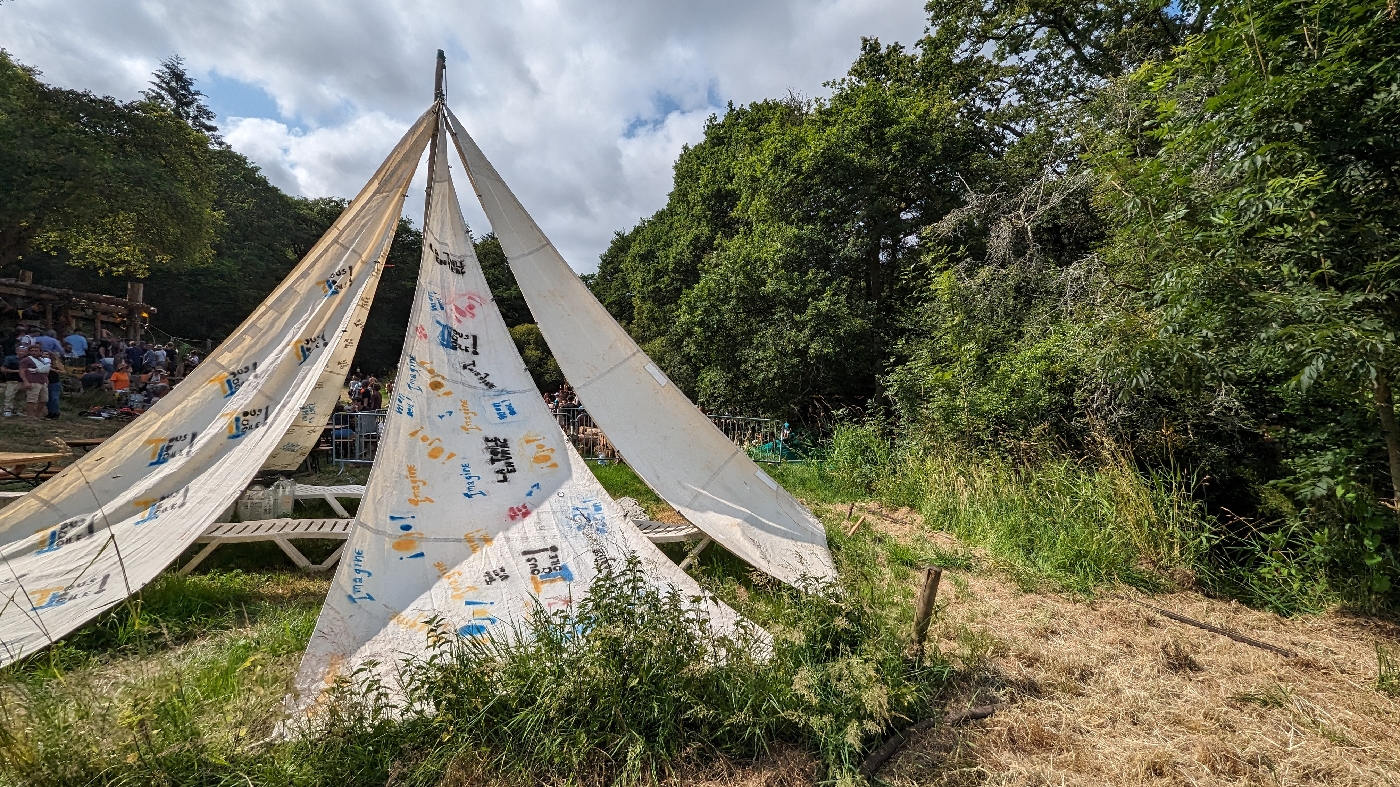 Voile en fore de tipi