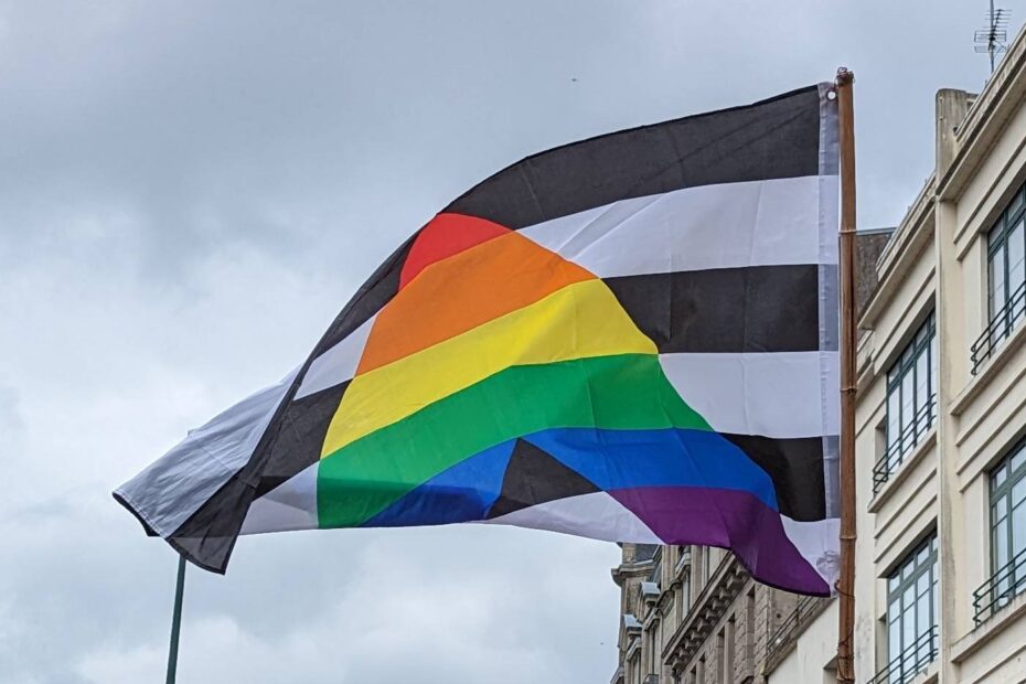 Mélange de Gwenn ha Du et de raimbow flag !