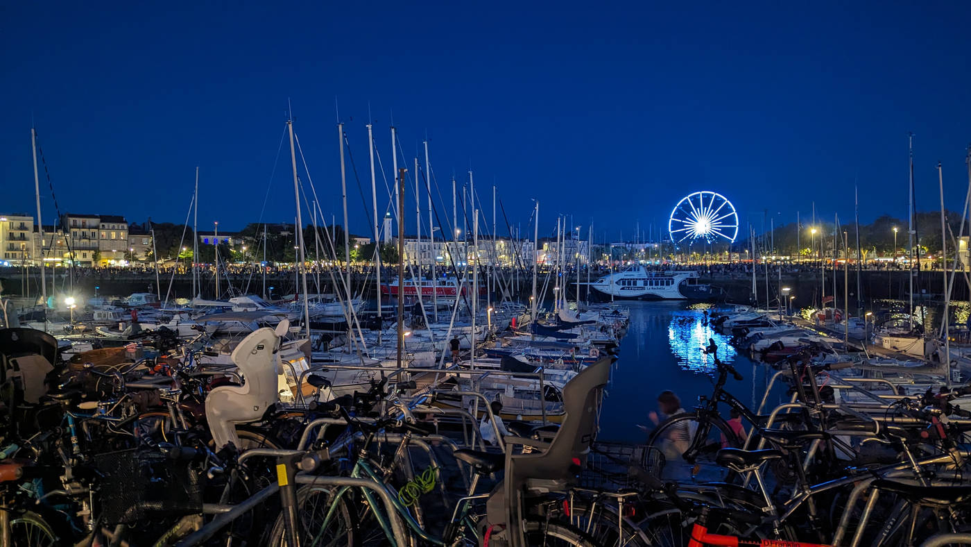 Port de La Rochelle de nuit