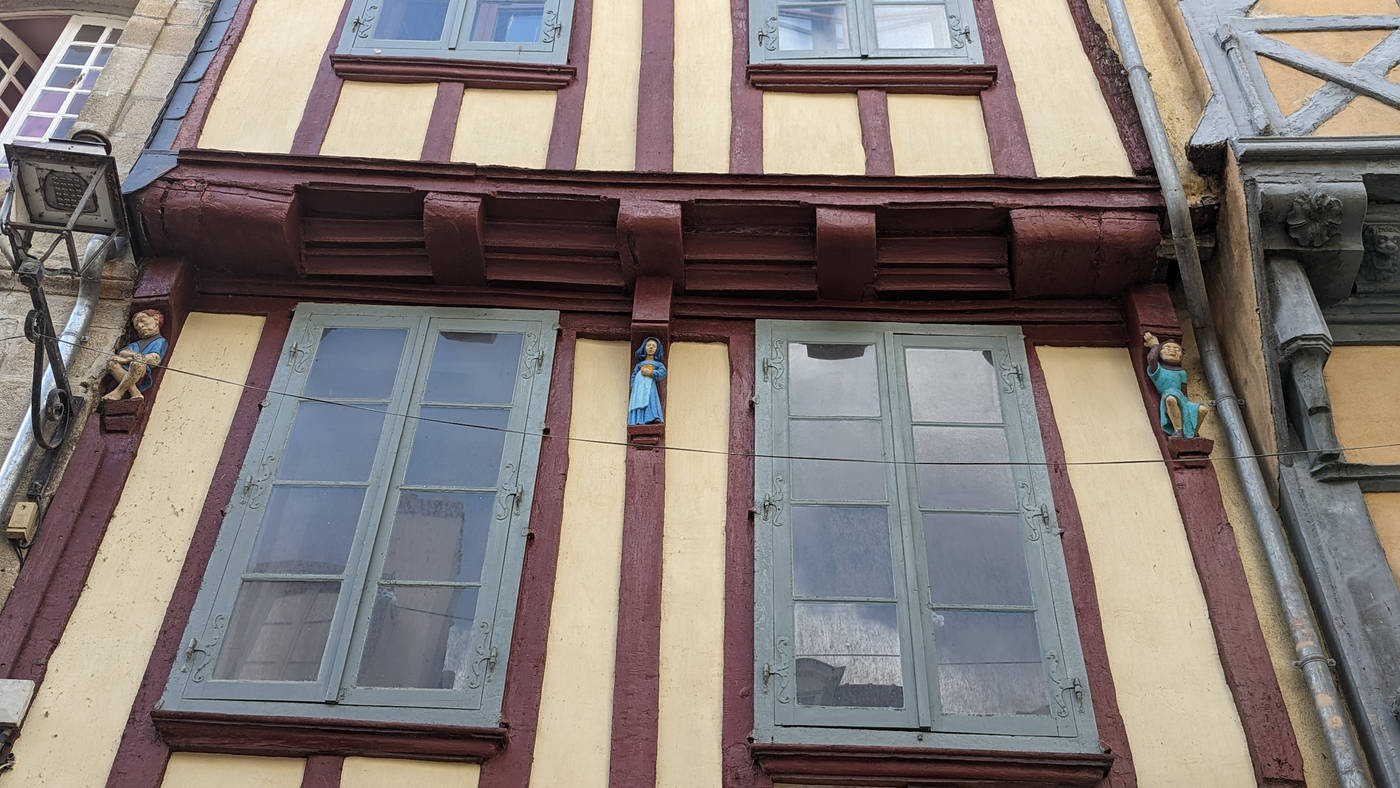 Détail de façade à Quimper