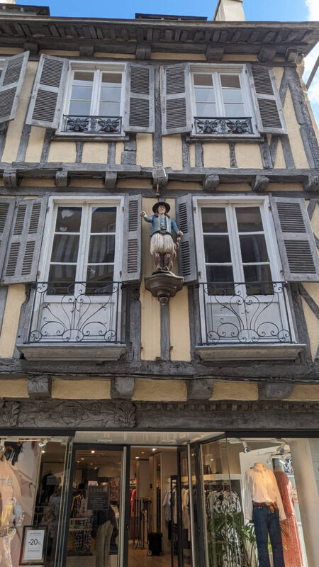 Détail de façade à Quimper