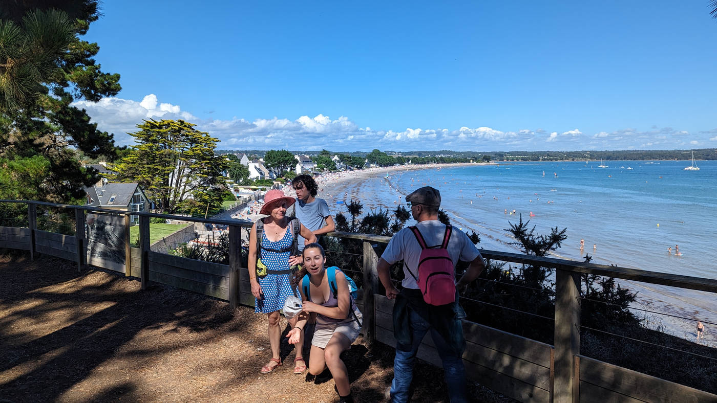 Départ de la plage de Cap Coz