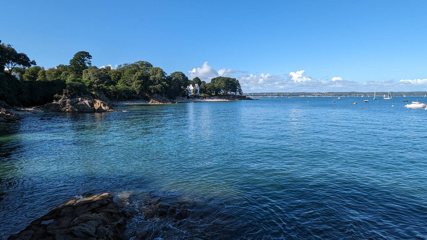 La plage de notre pause baignade