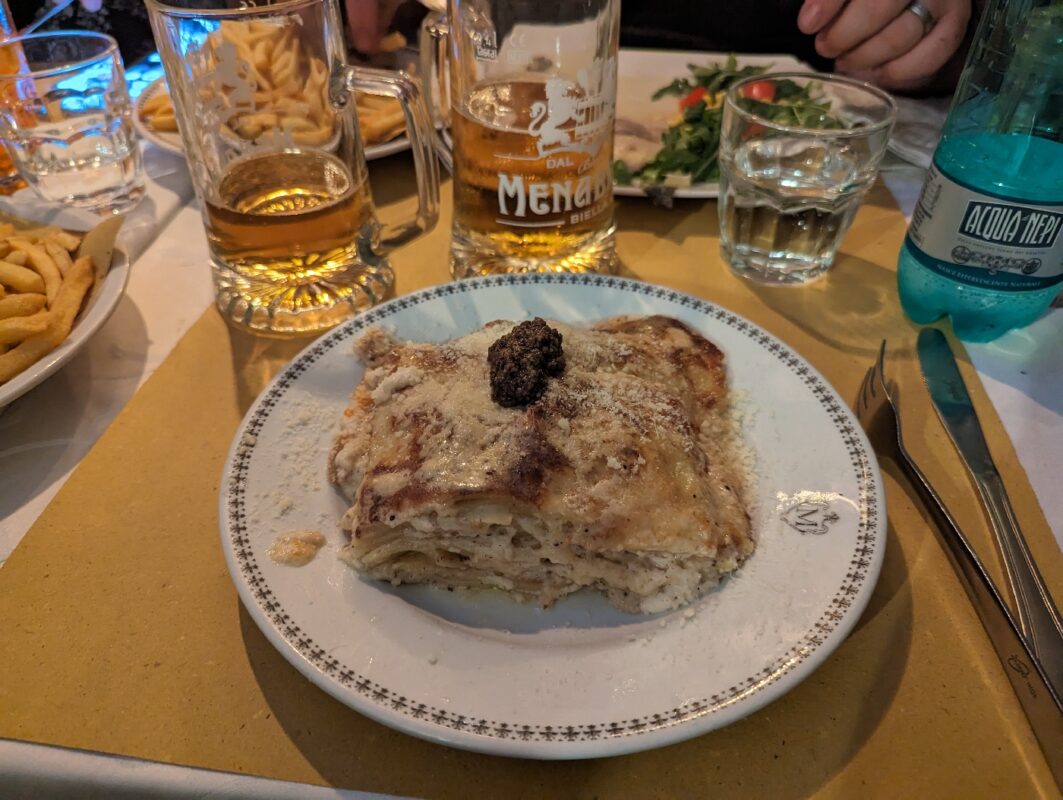 Lasagne au truffes (un peu sec en faite)