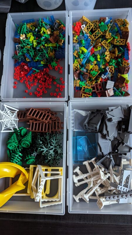 Les pièces Lego du mur