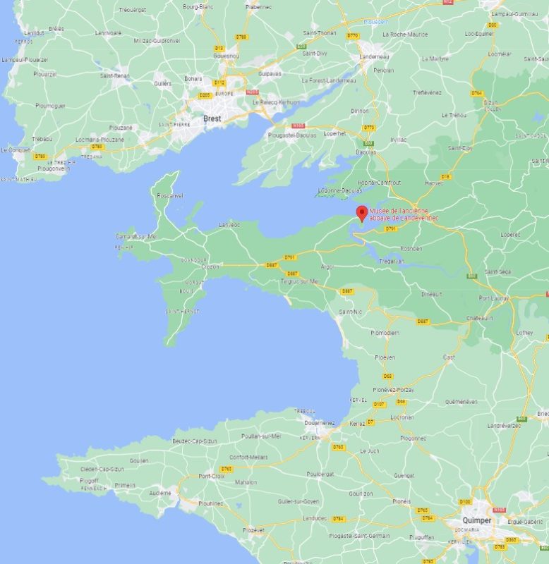 Carte Landévennec