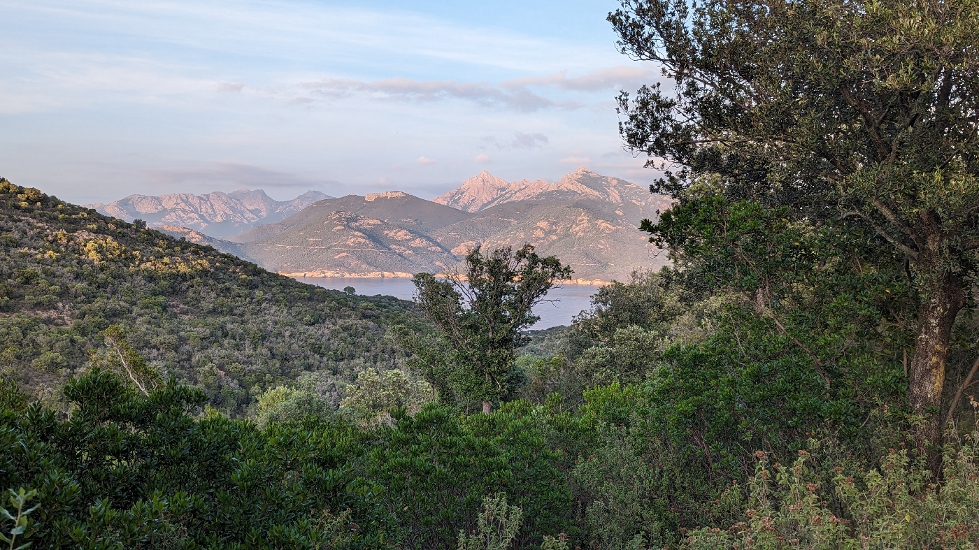 Golfe de Galéria vu du sentier au retour