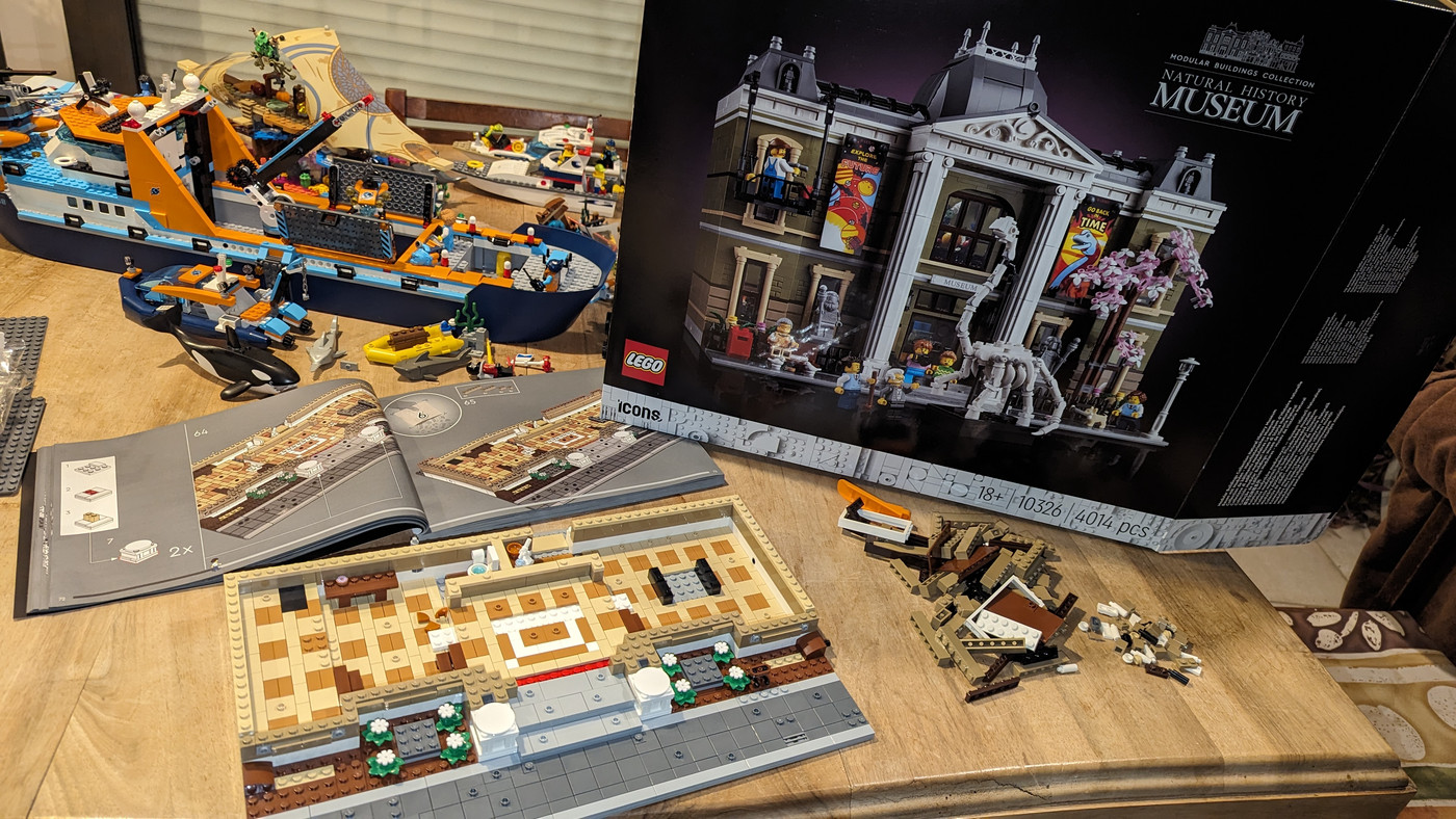 Construction du dernier Lego Modular : un musée