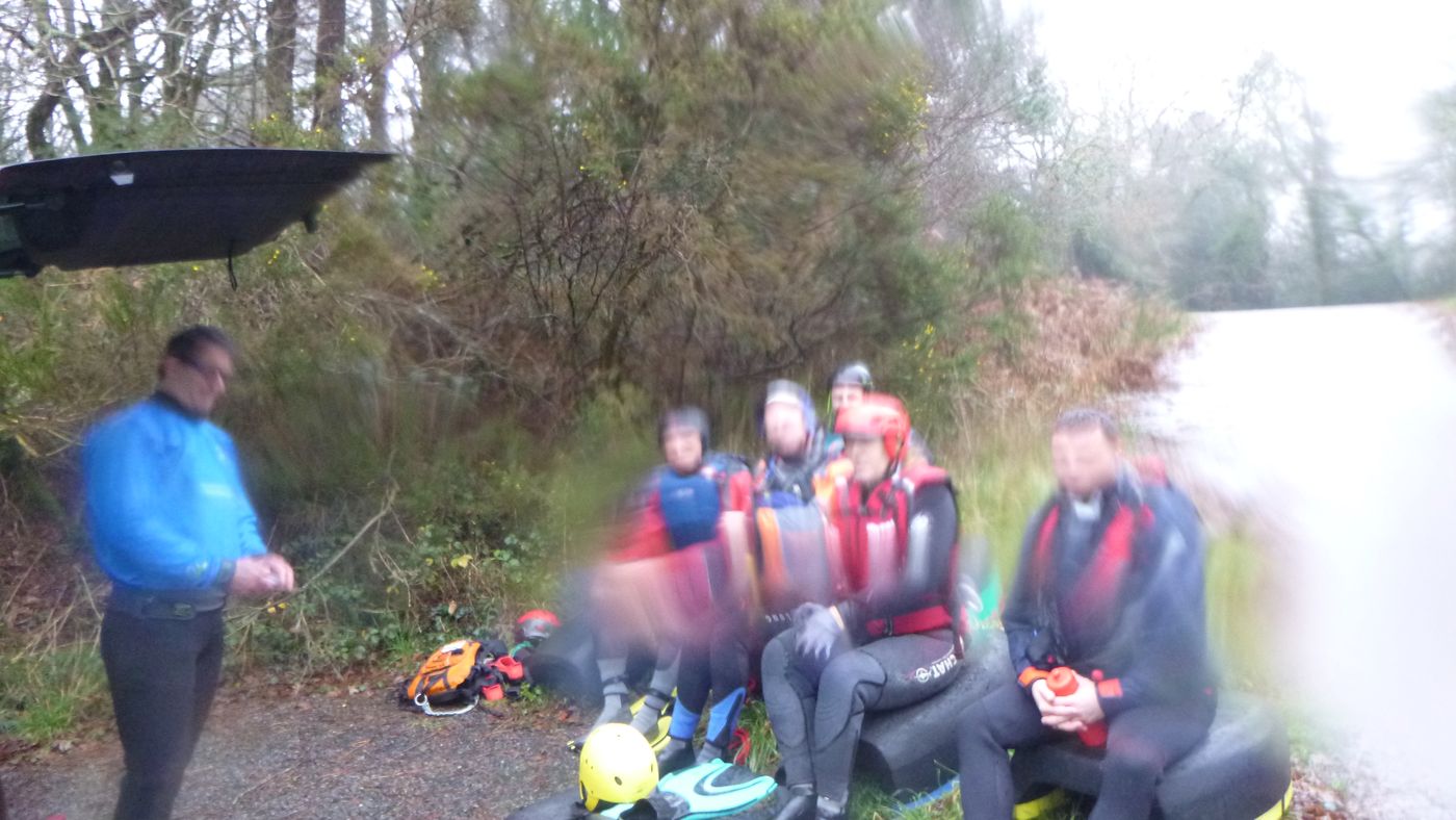 Préparation à la séance, sous la pluie