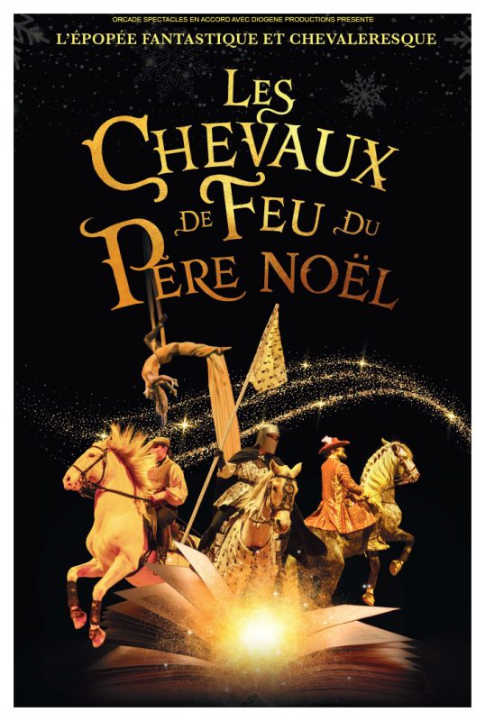 Affiche spectacles chevaux de feu du père Noël