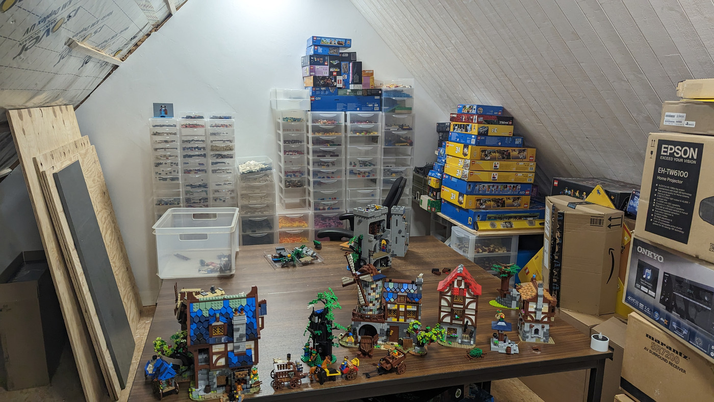 Déménagement (temporaire) de l'atelier Lego au grenier