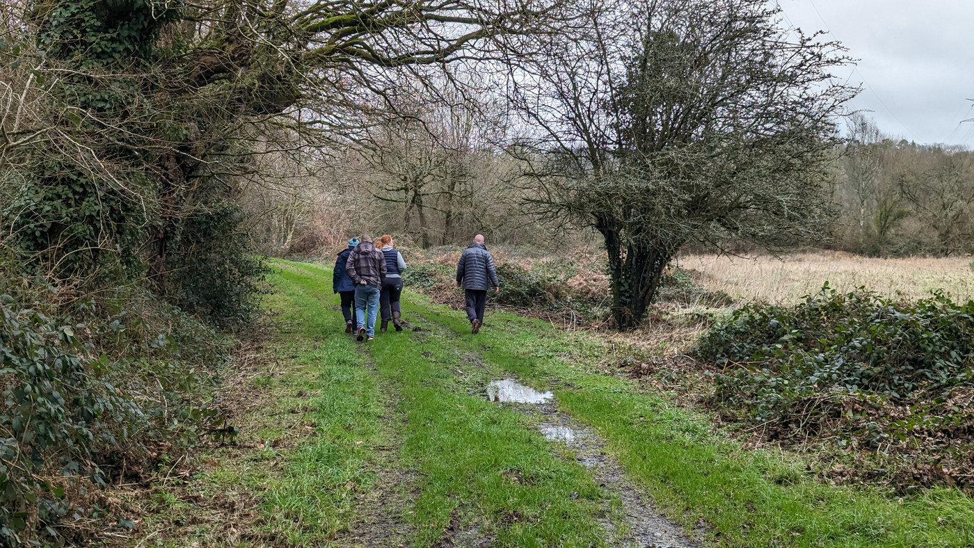 Reconnaissance de l'arrivé (histoire de ne pas dépasser la voiture qui reste là)