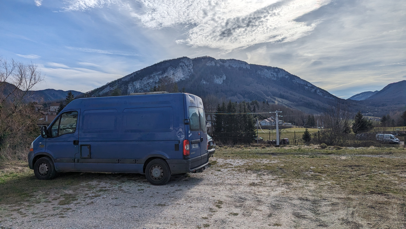 Le parking où j'ai laissé le fourgon