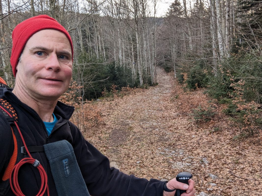 30 minute après, j'ai remis pantalon, polaire et bonnet !