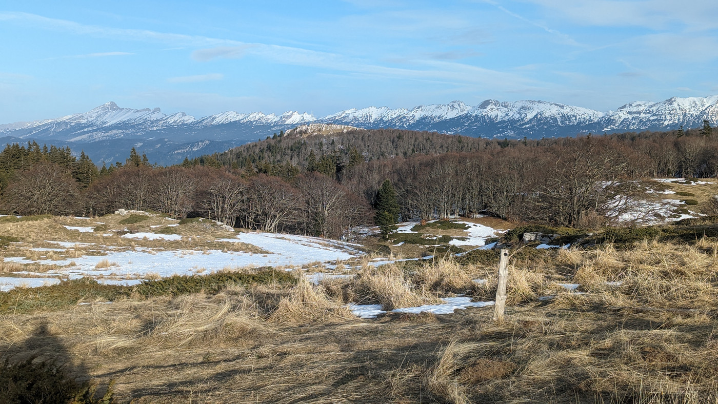 Chaines des crêtes de montagne