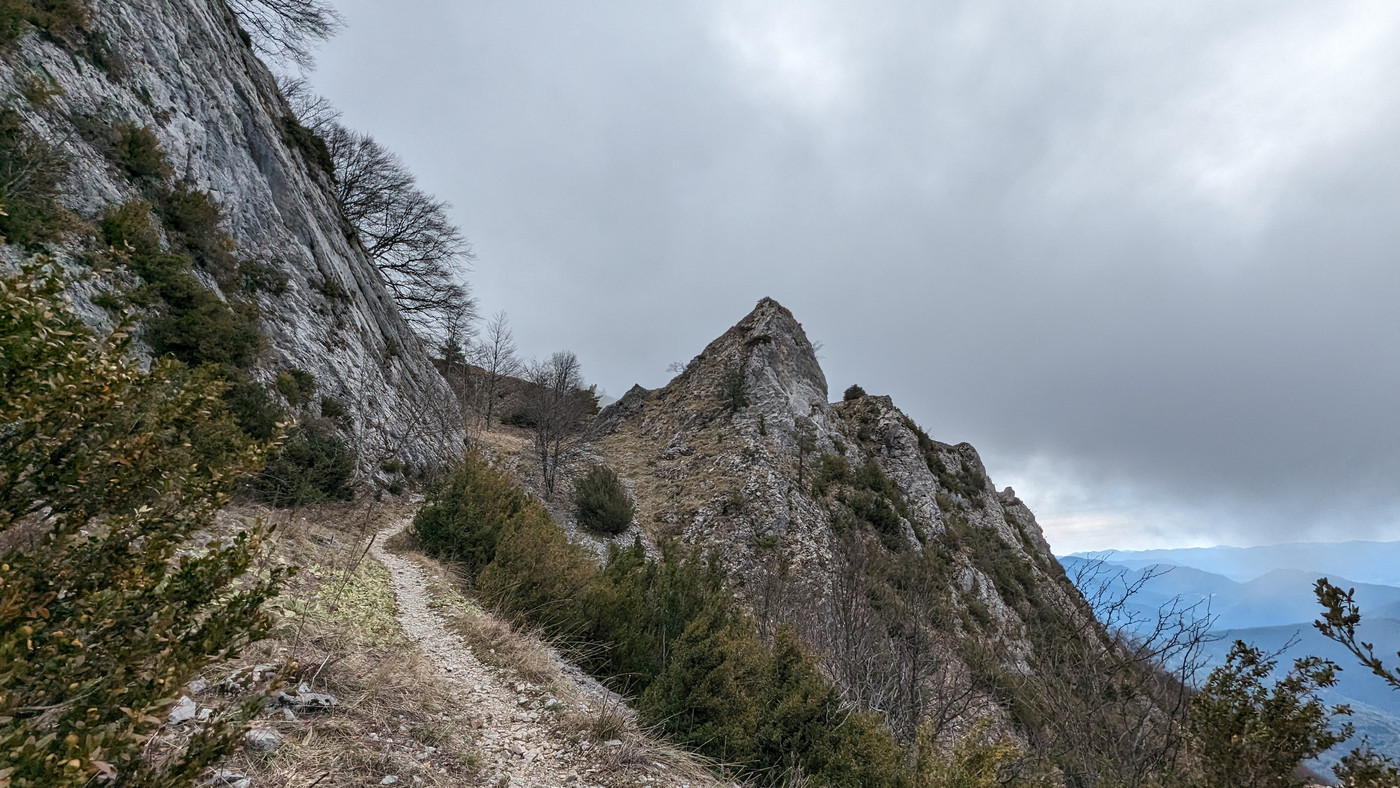 Trouée vers le Col du Rousset, changement de temps