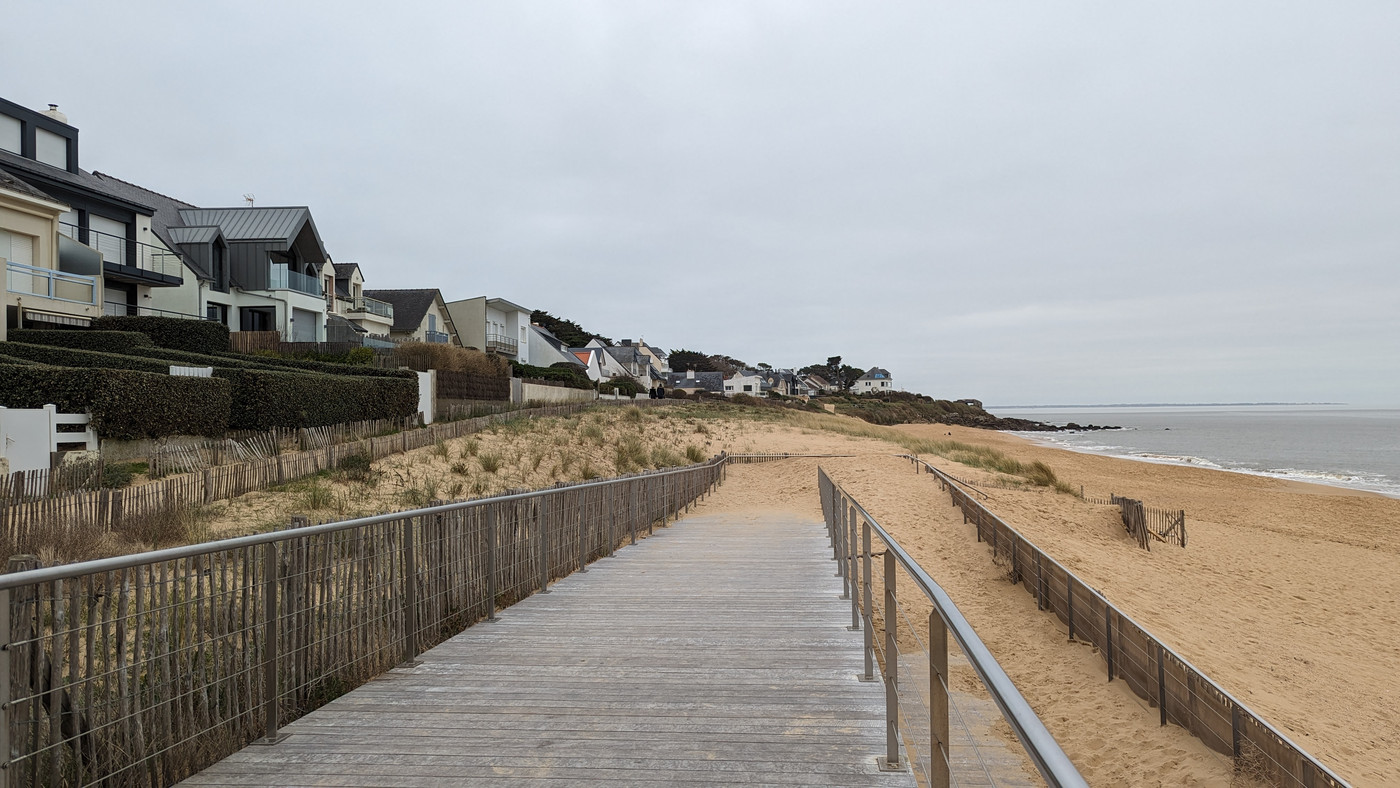 La côte entre St Nazaire et Pornichet