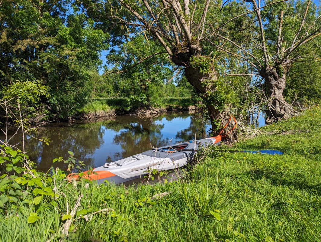 Kayak lors d'une pause