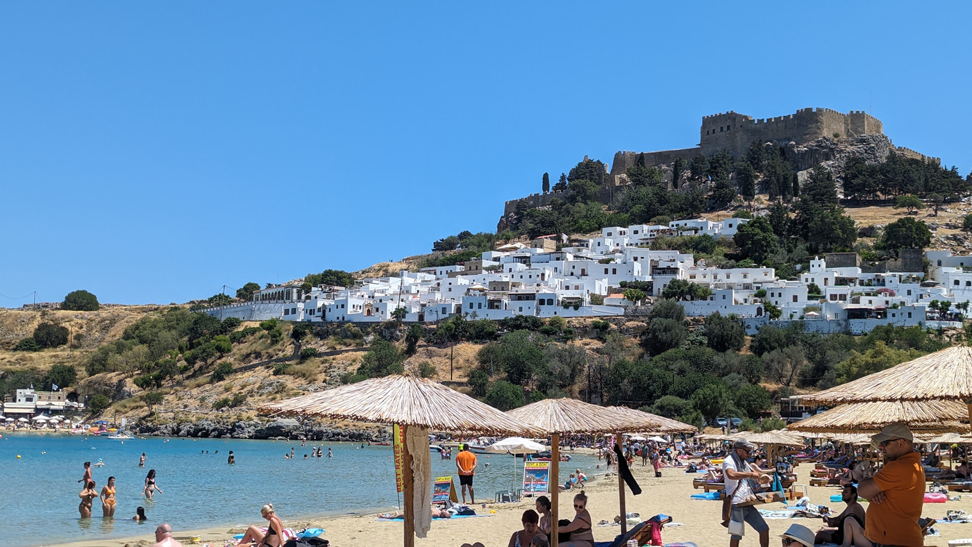 La vue de la plage