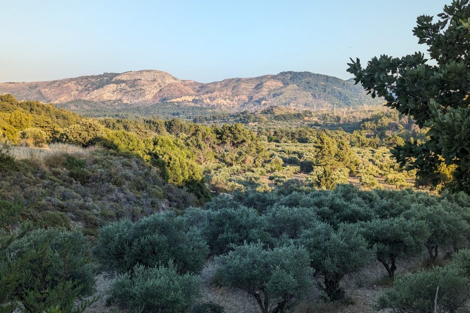 Paysage en sortie de la vallée