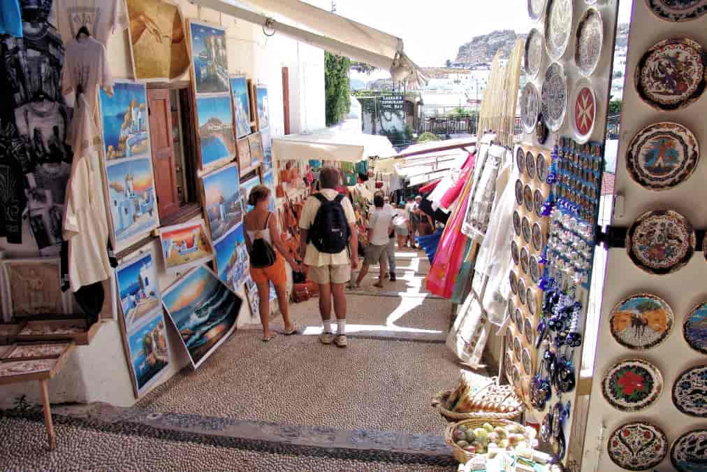 Rue du centre de Lindos