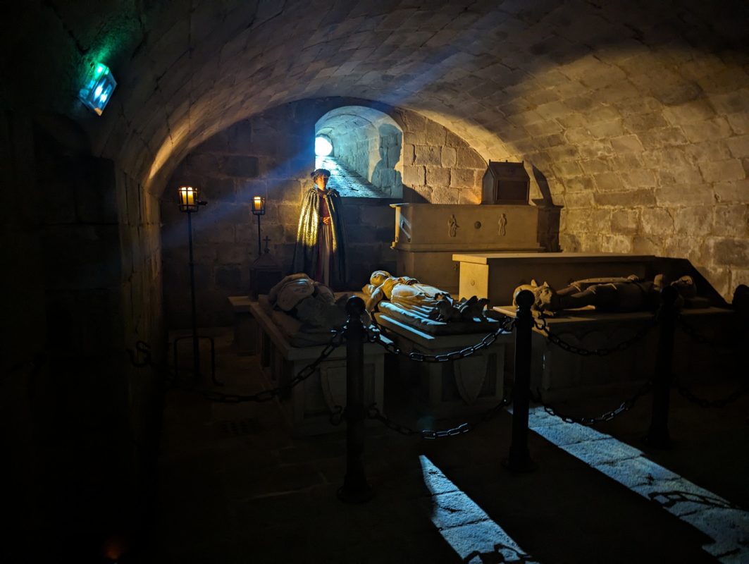 Dans les caves du  château