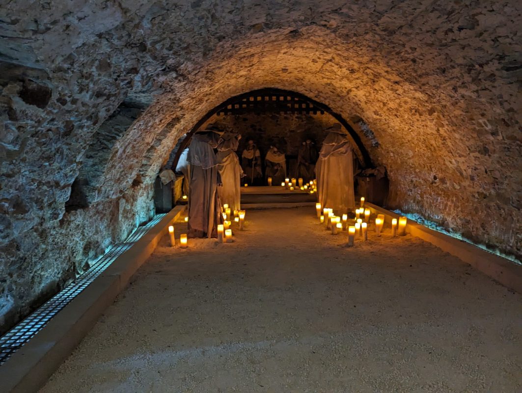 Dans les caves du  château