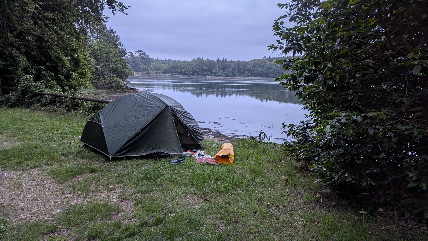 Au petit matin, notre campement.